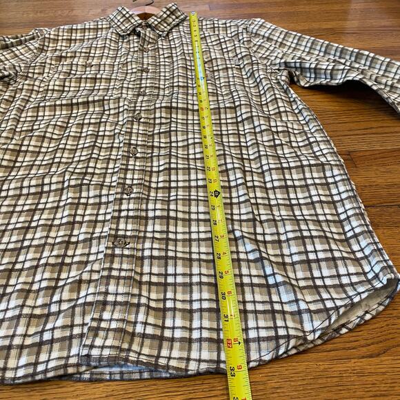 Carhartt Mens Sz M Flame Resistant FR Flannel Shirt Plaid Work Utility EUC - Picture 5 of 8